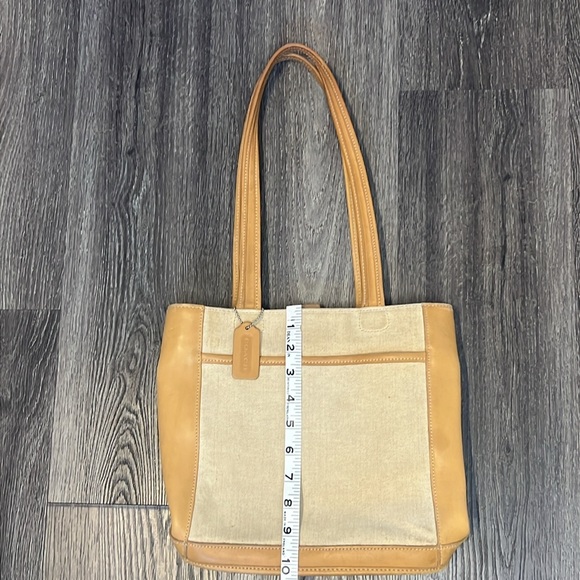 Coach 6122 Bleeker Tan Leather & Canvas - Picture 13 of 15